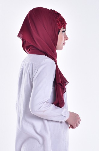 Claret Red Shawl 12