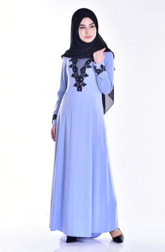 Lace Evening Dress 0548-02 Baby Blue 0548-02