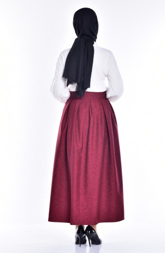 Claret Red Skirt 1140-05