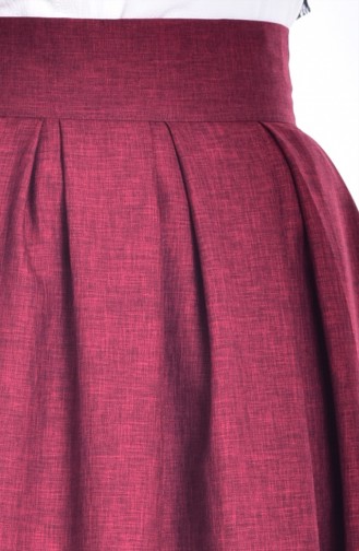 Claret Red Skirt 1140-05