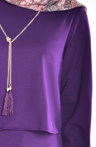Purple Hijab Dress 4426-07