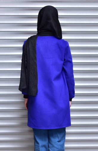 Thin Cache Coat with Snap-Fastener 41017-03 Saxon Blue 41017-03