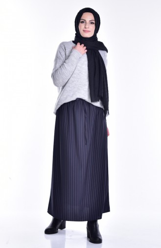 Elastic Waist Skirt 1821C-02 Black 1821C-02
