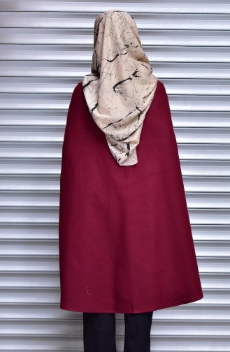 Claret Red Poncho 2501-04