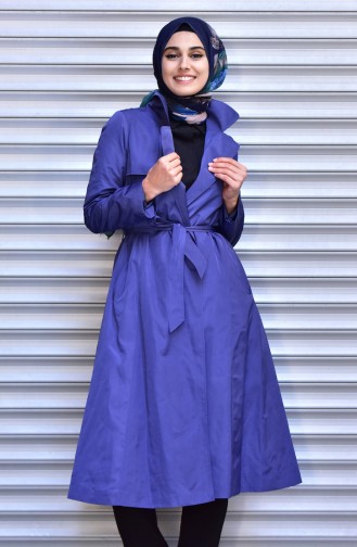 Light Navy Blue Raincoat 5052-06