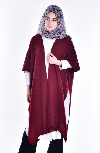 Claret red Poncho 31021-03