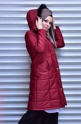 Claret Red Winter Coat 5130-03