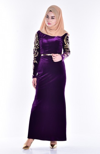 Robe Velours 52642-01 Pourpre 52642-01