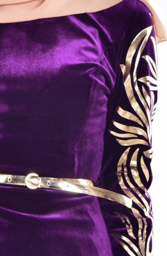 Robe Velours 52642-01 Pourpre 52642-01