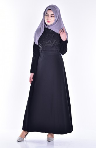 Black Hijab Dress 0117-01