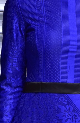 فستان أزرق 32858-03