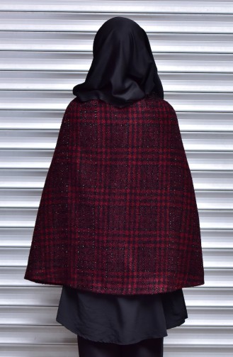 Claret Red Poncho 4559-01