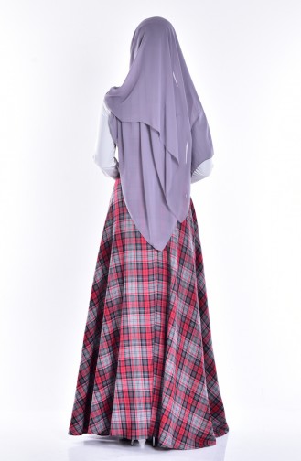 Gray Hijab Dress 7153-01