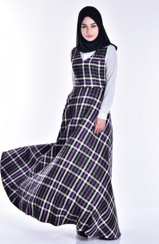Purple Hijab Dress 7153-05