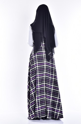 Purple İslamitische Jurk 7153-05