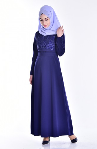 Purple Hijab Dress 0117-05