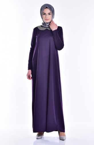 Purple Hijab Dress 2125-03