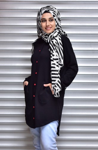 Manteau Noir 1324-04
