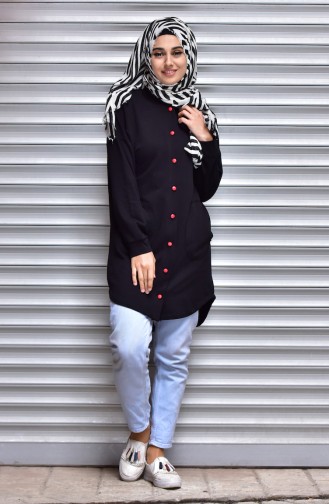 Manteau Noir 1324-04