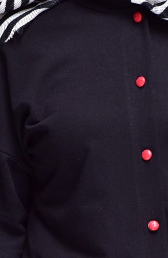 Manteau Noir 1324-04