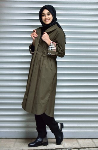 Khaki Trench Coats Models 4551-02