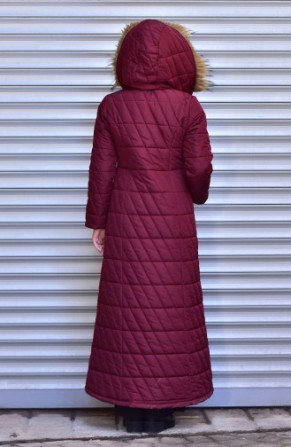 Claret Red Winter Coat 5053-03