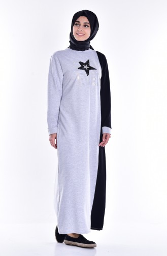 Gray Hijab Dress 2014-01
