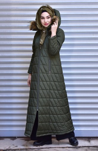 Khaki Winter Coat 5053-02