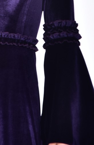 Purple Hijab Dress 0596-04