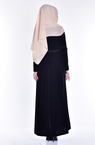 Black Hijab Dress 1522-05