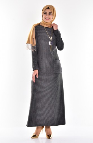 Black Hijab Dress 0597-04