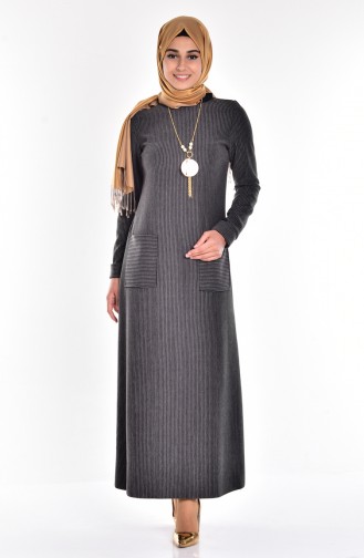 Black Hijab Dress 0597-04