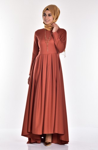Tan Hijab Dress 4195-04