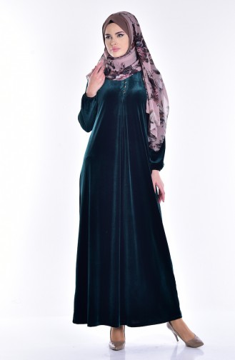 فستان أخضر حشيشي 1516-06