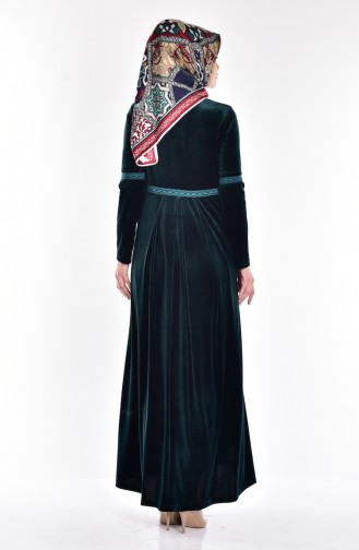 Green Hijab Dress 1522-02