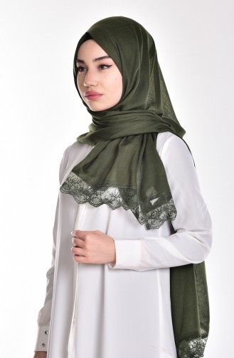 Châle Détail Dentelle 70047-24 Vert 24