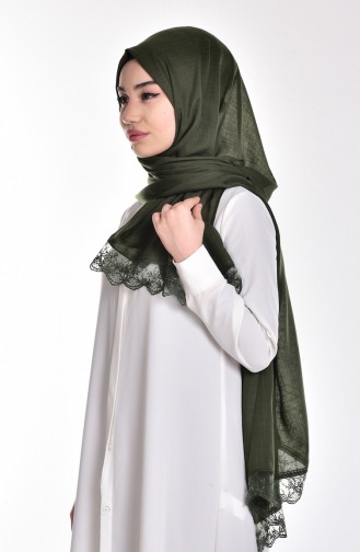 Châle Détail Dentelle 70047-24 Vert 24