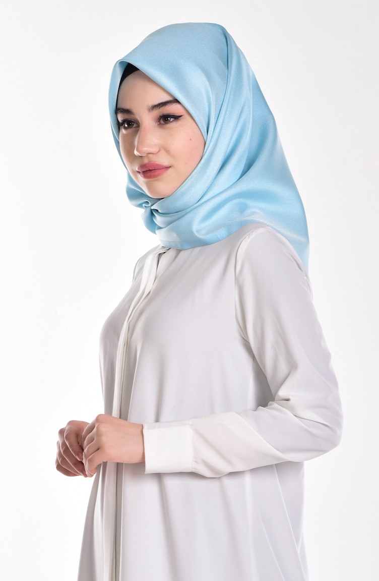 Kumlu Tafta Eşarp 5100513 Bebek Mavisi Sefamerve Kumlu Tafta Eşarp 5100513 Bebek Mavisi Sefamerve