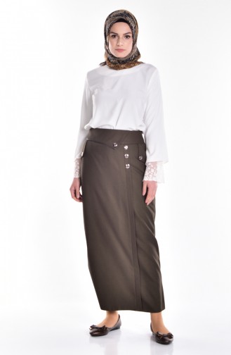 Khaki Skirt 1344-05