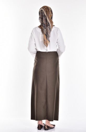 Khaki Skirt 1354-01