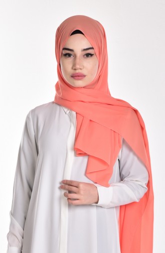 Chiffon Schal 95040-12 Dunkel Lachs 12