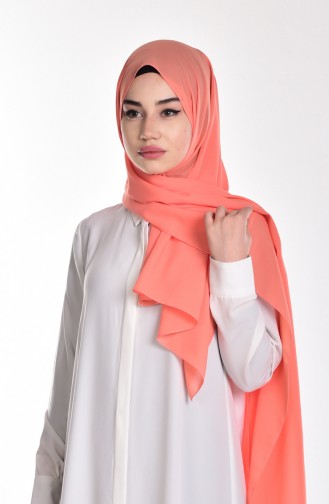 Chiffon Schal 95040-12 Dunkel Lachs 12