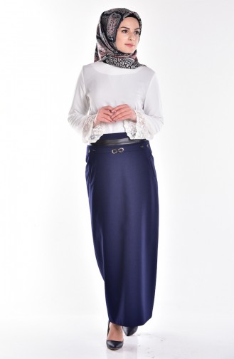 Navy Blue Skirt 1354-03