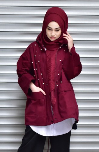 Claret Red Winter Coat 4544-04