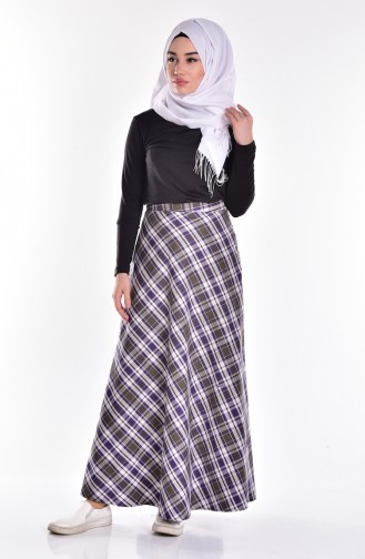 Ekose Etek 1509-06 Mor