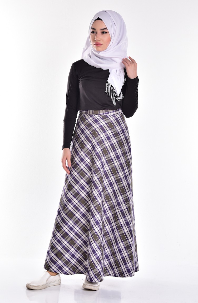 Ekose Etek 1509-06 Mor