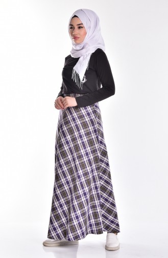 Ekose Etek 1509-06 Mor