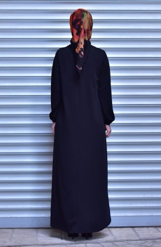 Black Hijab Dress 0006-03
