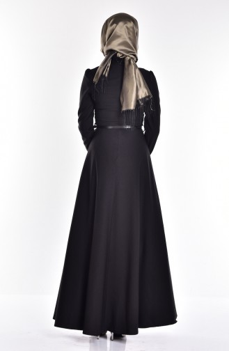 Black Hijab Dress 0578-03