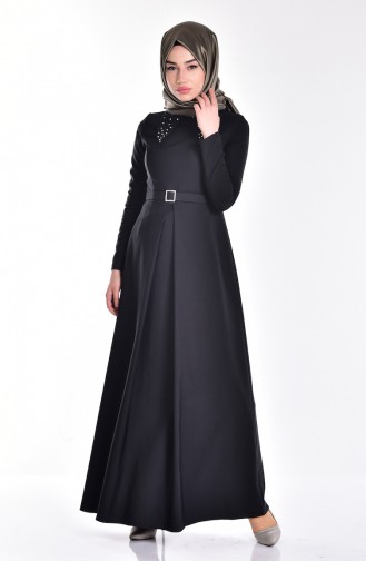 Black Hijab Dress 0591-01